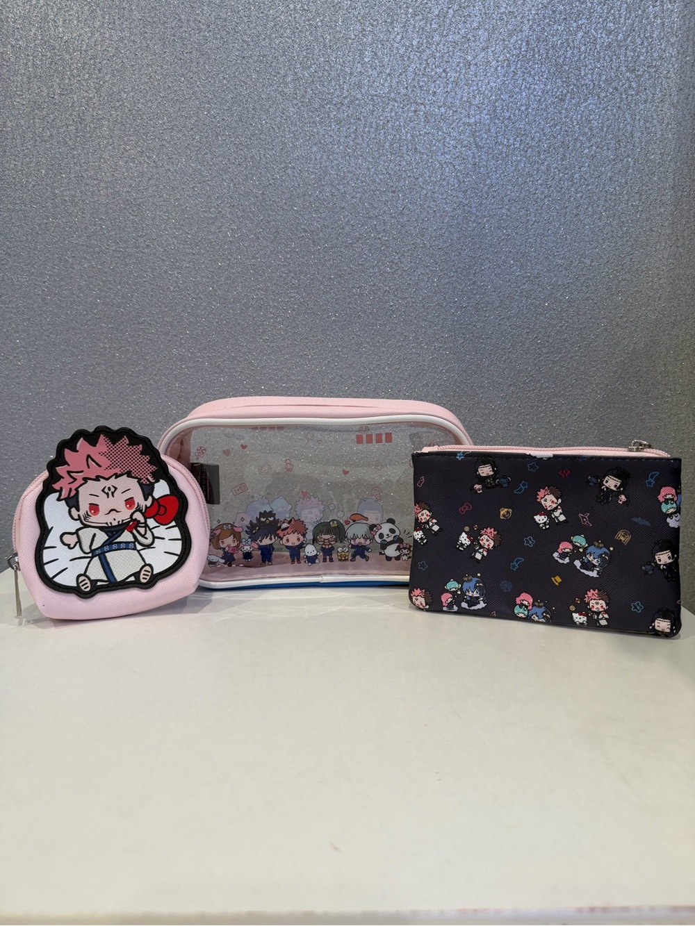 Jujutsu Kaisen x Hello Kitty & Friends Characters Cosmetic Bag Set - BoxLunch Ex